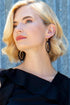 Wood Laser Cut Leaf Earrings